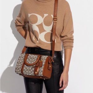 COPY - COACH RUBY SATCHEL 25 IN SIGNATURE TEXTILE JACQUARD